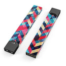 Angled Colored Pattern - Premium Decal Protective Skin-Wrap Sticker compatible with the Juul Labs vaping device