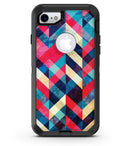Angled Colored Pattern - iPhone 7 or 8 OtterBox Case & Skin Kits