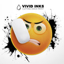 Angry Friendly Emoticons// WaterProof Rubber Foam Backed Anti-Slip Mouse Pad for Home Work Office or Gaming Computer Desk