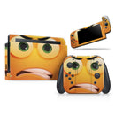 Angry Friendly Emoticons // Skin Decal Wrap Kit for Nintendo Switch Console & Dock, Joy-Cons, Pro Controller, Lite, 3DS XL, 2DS XL, DSi, or Wii - Vinyl Skin Wrap for Nintendo Switch 2, OLED, Lite, Pro Controller, Wii & Classic Handhelds
