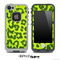 Cheetah Animal Print Bright Green Skin for the iPhone 5 or 4/4s LifeProof Case