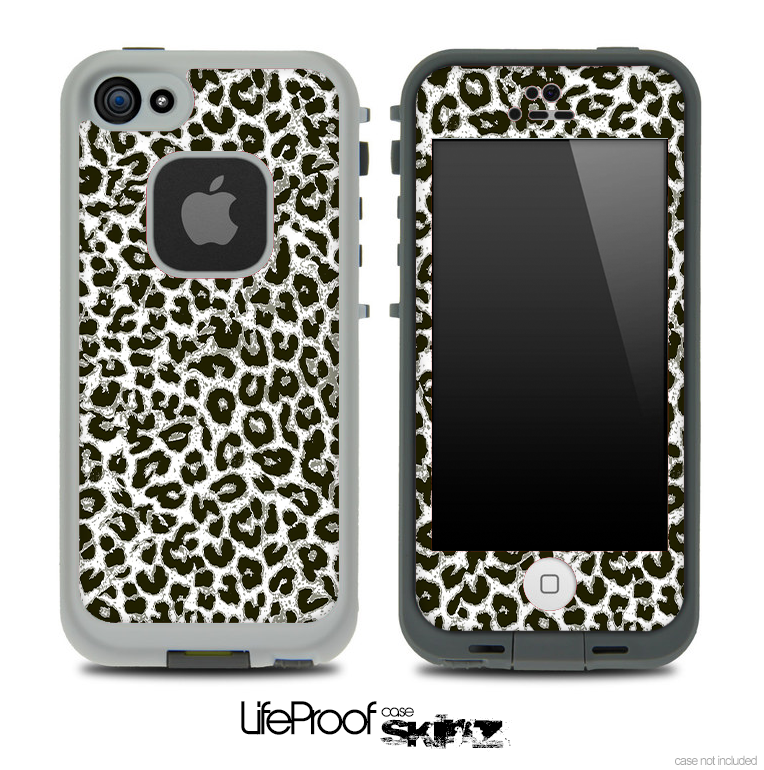 Neutral Cheetah Print Vector V3 Skin for the iPhone 5 or 4/4s LifeProof Case