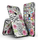 Animal Vibe Floral - Sectioned Skin-Kit for the iPhone 7 or 7 Plus