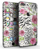 Animal Vibe Floral - Sectioned Skin-Kit for the iPhone 7 or 7 Plus