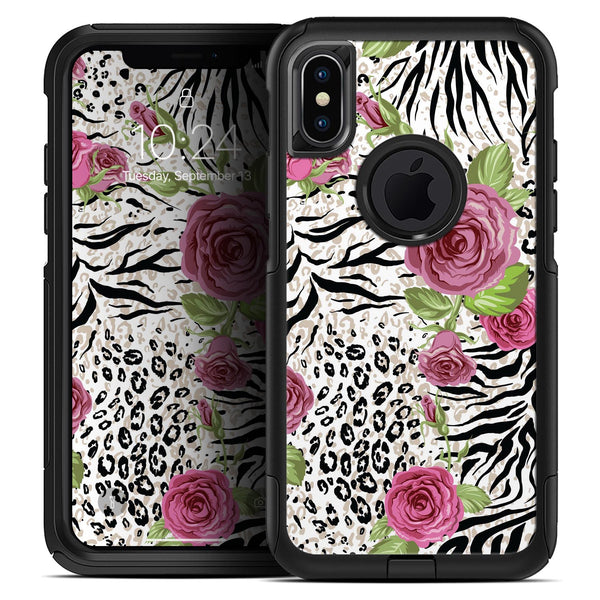 Animal Vibe Floral - Skin Kit for the iPhone OtterBox Cases
