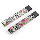 Animal Vibe Floral - Premium Decal Protective Skin-Wrap Sticker compatible with the Juul Labs vaping device