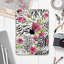 Animal Vibe Floral - Full Body Skin Decal for the Apple iPad Pro 12.9", 11", 10.5", 9.7", Air or Mini (All Models Available)