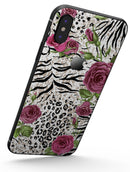 Animal Vibe Floral - iPhone X Skin-Kit
