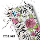 Animal Vibe Floral - Skin-Kit for the Apple iPhone XR, XS MAX, XS/X, 8/8+, 7/7+, 5/5S/SE (All iPhones Available)