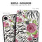 Animal Vibe Floral - Skin-Kit for the Apple iPhone XR, XS MAX, XS/X, 8/8+, 7/7+, 5/5S/SE (All iPhones Available)