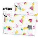Animated Flamingos and Fruit - Premium Protective Decal Skin-Kit for the Apple Credit Card