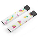 Animated Flamingos and Fruit - Premium Decal Protective Skin-Wrap Sticker compatible with the Juul Labs vaping device