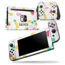 Animated Flamingos and Fruit - Skin Wrap Decal for Nintendo Switch Lite Console & Dock - 3DS XL - 2DS - Pro - DSi - Wii - Joy-Con Gaming Controller