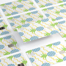 Animated Retro Pineapples - Premium Protective Decal Skin-Kit for the Apple Credit Card