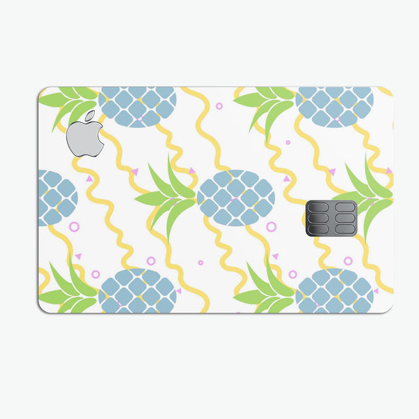 Animated Retro Pineapples - Premium Protective Decal Skin-Kit for the Apple Credit Card
