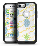 Animated Retro Pineapples - iPhone 7 or 7 Plus Commuter Case Skin Kit