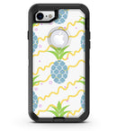 Animated Retro Pineapples - iPhone 7 or 8 OtterBox Case & Skin Kits