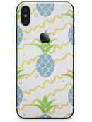 Animated Retro Pineapples - iPhone X Skin-Kit