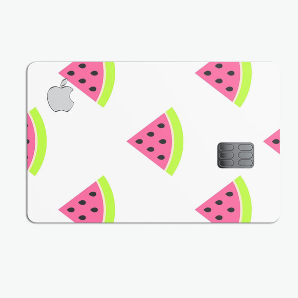 Animated Watermelon Pattern - Premium Protective Decal Skin-Kit for the Apple Credit Card