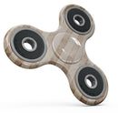 Antique Brown and White Vertical Stripes Full-Body Fidget Spinner Skin-Kit
