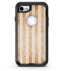 Antique Brown and White Vertical Stripes - iPhone 7 or 8 OtterBox Case & Skin Kits