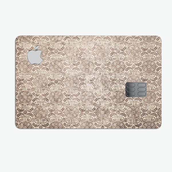 Antique Cocoa Rose Table - Premium Protective Decal Skin-Kit for the Apple Credit Card
