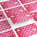 Antique Magenta and Pink Polkadotted Pattern - Premium Protective Decal Skin-Kit for the Apple Credit Card
