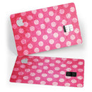 Antique Magenta and Pink Polkadotted Pattern - Premium Protective Decal Skin-Kit for the Apple Credit Card