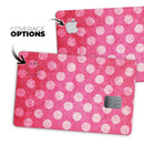 Antique Magenta and Pink Polkadotted Pattern - Premium Protective Decal Skin-Kit for the Apple Credit Card