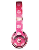 Antique Magenta and Pink Polkadotted Pattern Full-Body Skin Kit for the Beats by Dre Solo 3 Wireless Headphones