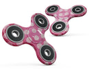Antique Magenta and Pink Polkadotted Pattern Full-Body Fidget Spinner Skin-Kit