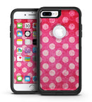 Antique Magenta and Pink Polkadotted Pattern - iPhone 7 or 7 Plus Commuter Case Skin Kit
