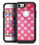 Antique Magenta and Pink Polkadotted Pattern - iPhone 7 or 7 Plus Commuter Case Skin Kit