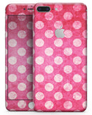 Antique Magenta and Pink Polkadotted Pattern - Skin-kit for the iPhone 8 or 8 Plus