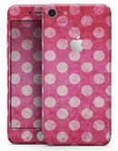 Antique Magenta and Pink Polkadotted Pattern - Skin-kit for the iPhone 8 or 8 Plus