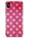 Antique Magenta and Pink Polkadotted Pattern - iPhone X Clipit Case