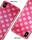 Antique Magenta and Pink Polkadotted Pattern - iPhone X Clipit Case