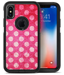 Antique Magenta and Pink Polkadotted Pattern - iPhone X OtterBox Case & Skin Kits