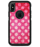 Antique Magenta and Pink Polkadotted Pattern - iPhone X OtterBox Case & Skin Kits
