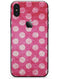 Antique Magenta and Pink Polkadotted Pattern - iPhone X Skin-Kit