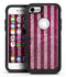 Antique Magenta and Pink Vertical Stripes - iPhone 7 or 8 OtterBox Case & Skin Kits