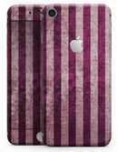 Antique Magenta and Pink Vertical Stripes - Skin-kit for the iPhone 8 or 8 Plus