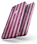 Antique Magenta and Pink Vertical Stripes - Skin-kit for the iPhone 8 or 8 Plus