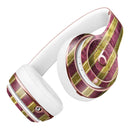 Antique Maroon and Mustard Vertical Stripes Full-Body Skin Kit for the Beats by Dre Solo 3 Wireless Headphones