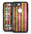 Antique Maroon and Mustard Vertical Stripes - iPhone 7 Plus/8 Plus OtterBox Case & Skin Kits