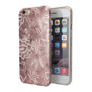 Antique Marron Floral Damask Pattern iPhone 6/6s or 6/6s Plus 2-Piece Hybrid INK-Fuzed Case