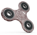 Antique Marron Floral Damask Pattern Full-Body Fidget Spinner Skin-Kit