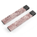 Antique Marron Floral Damask Pattern - Premium Decal Protective Skin-Wrap Sticker compatible with the Juul Labs vaping device