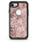 Antique Marron Floral Damask Pattern - iPhone 7 or 8 OtterBox Case & Skin Kits