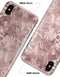 Antique Marron Floral Damask Pattern - iPhone X Clipit Case